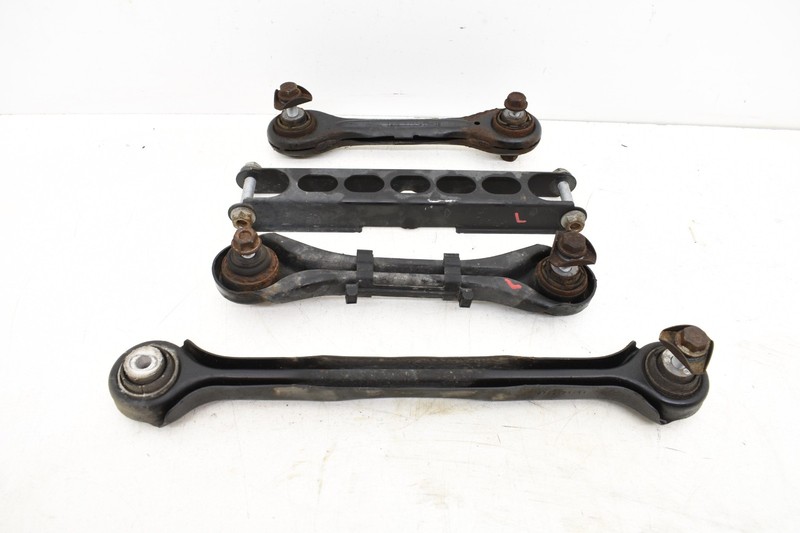 2007 BMW E90 Rear Left Driver Lower Upper Suspension Control Arms OEM KW61