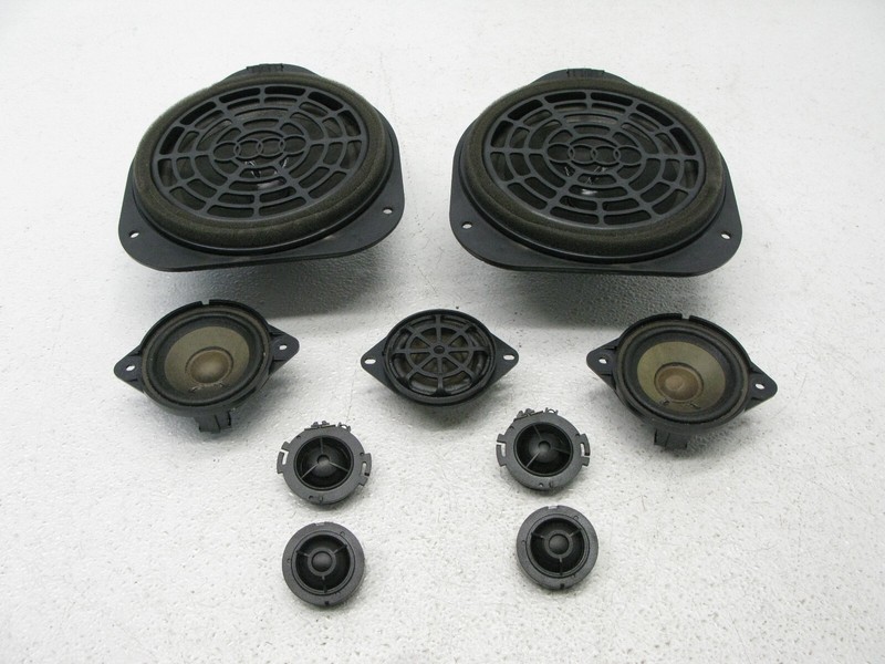 10-17 AUDI 8T A5 S5 RS5 CONVERTIBLE FRONT REAR LEFT RIGHT SPEAKER SET OEM 100923