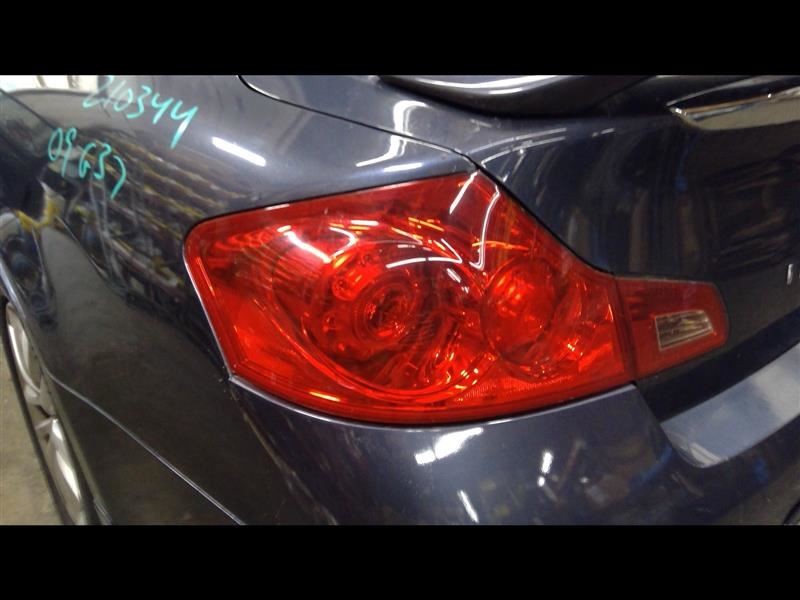 Driver Tail Light 4 Door Sedan Fits 09-13 INFINITI G37 769507