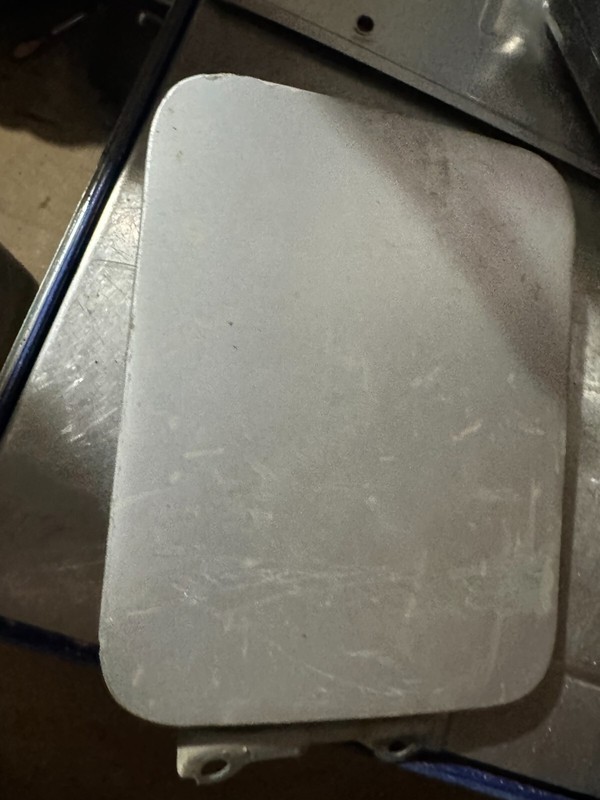 85-89 TOYOTA MR2 OEM SILVER FUEL TANK GAS DOOR