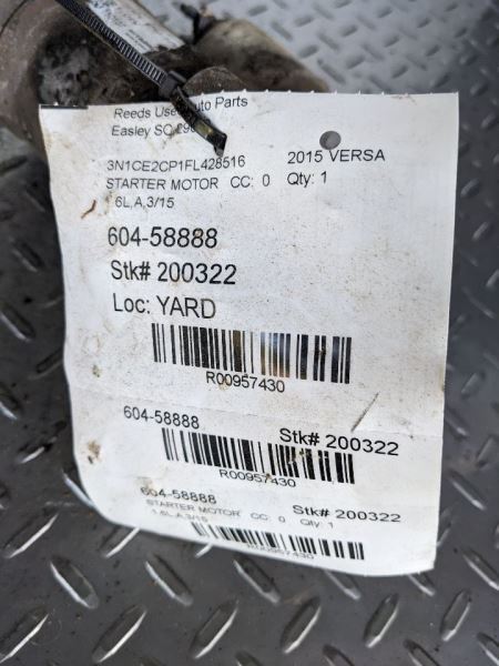 Starter Motor Fits 12-19 VERSA 957430