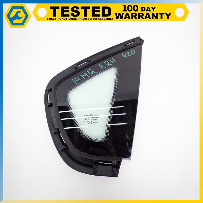 14-19 MASERATI QUATTROPORTE REAR RIGHT SIDE QUARTER WINDOW GLASS OEM