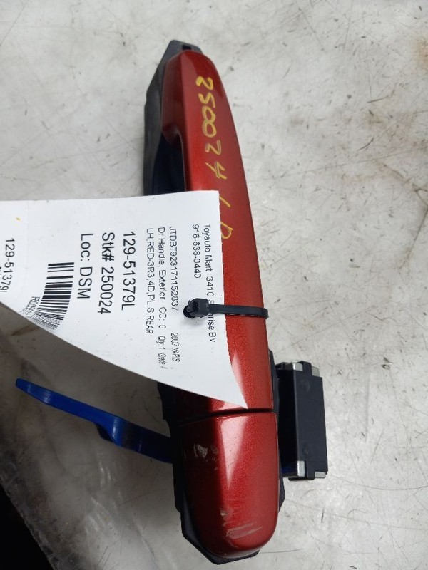 07-12 TOYOTA YARIS S REAR DRIVER LEFT EXTERIOR DOOR HANDLE