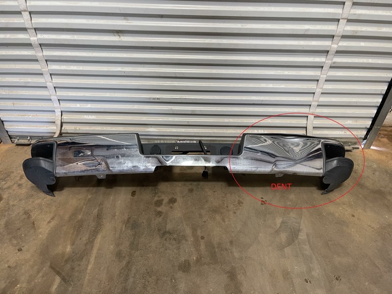 14-19 SILVERADO 1500 REAR CHROME STEP BUMPER ASSEMBLY OEM W/O PARK ASSIST