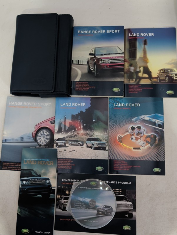 2008 Land Rover Range Rover Sport Owners Manual With Case And Navigation