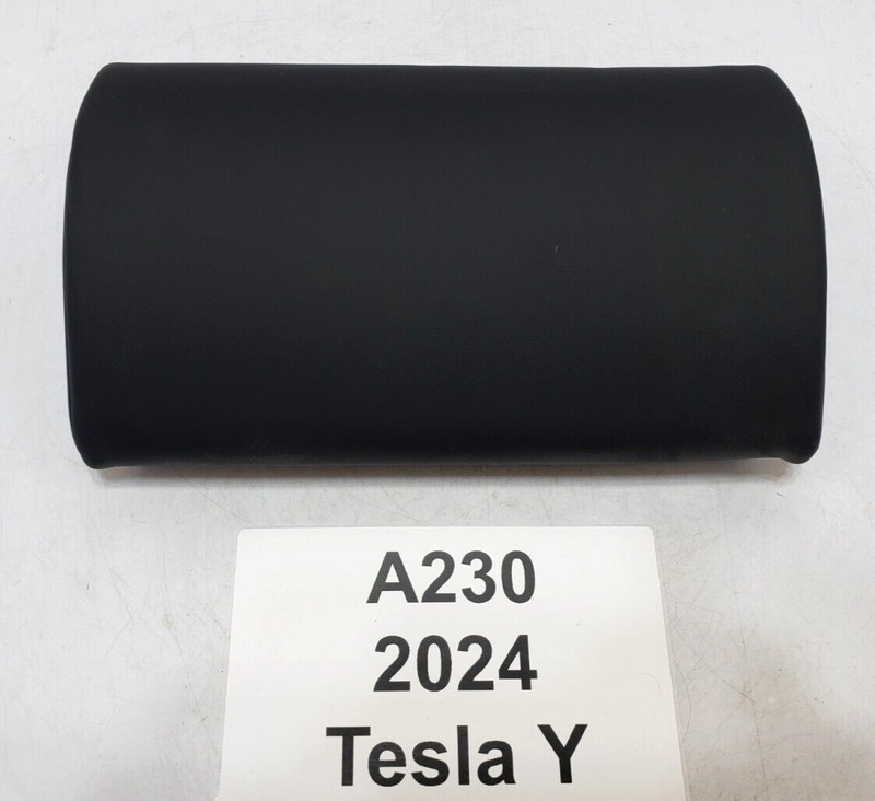 ✅ 2020-2024 OEM Tesla Model Y Rear Seat Center Middle Headrest Leather Black