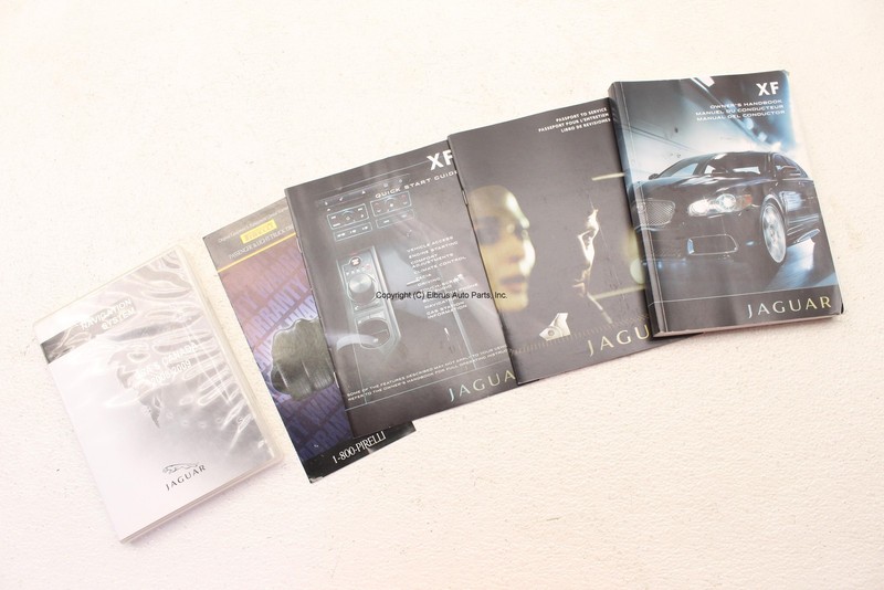 2010 JAGUAR XF-R XFR OWNERS MANUAL NAVIGATION QUICK GUIDE HANDBOOK BOOK SET