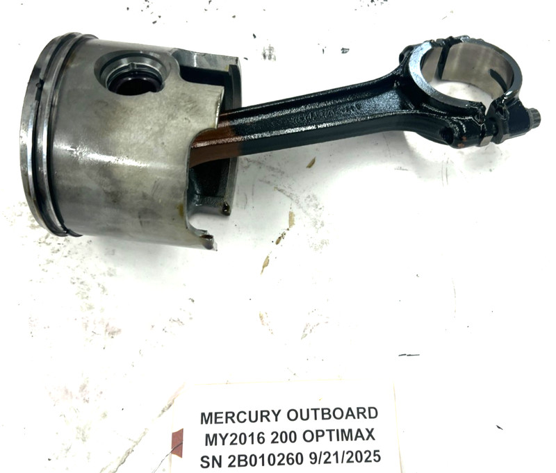 Mercury 200 225 250 HP Starboard Piston & Rod Assembly Optimax DFI 3.0 L