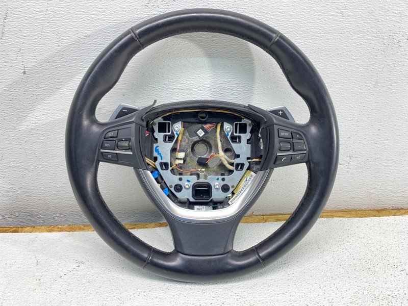 BMW F01 F02 F06 F10 F13 M Sport Leather Steering Wheel w/ Paddle Shifters OEM✅