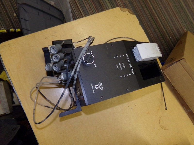 Bulk Ink Cartridge Dispenser Patlite is Broke, Missing PC, See photos