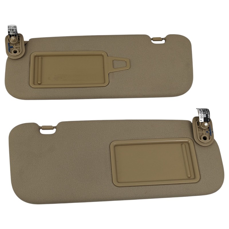 11-16 Hyundai Elantra Driver Passenger Left Right Sun Visor Set Pair Beige Tan