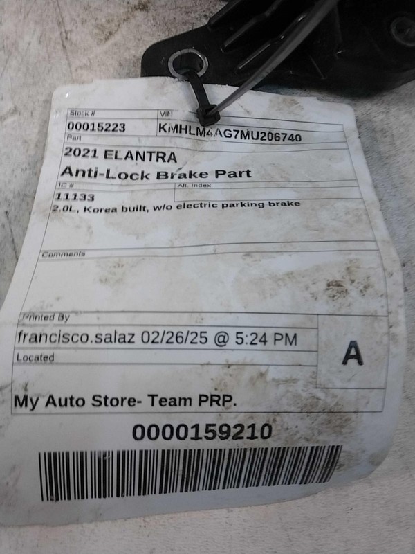 2021 Hyundai Elantra ABS Hydraulic Assembly OEM Red 58910AA500 26K Miles
