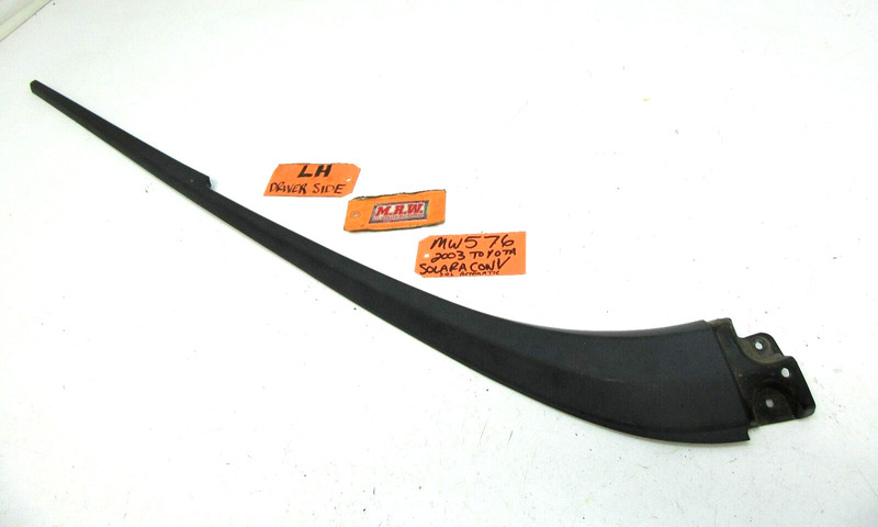 CONVERTIBLE TOP MOLDING BLACK METAL ROOF QUARTER PANEL CAR DRIVER SIDE SOLARA