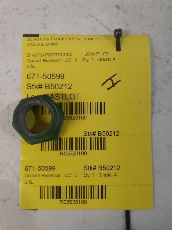Coolant Reservoir Fits 17-19 RIDGELINE 3520109