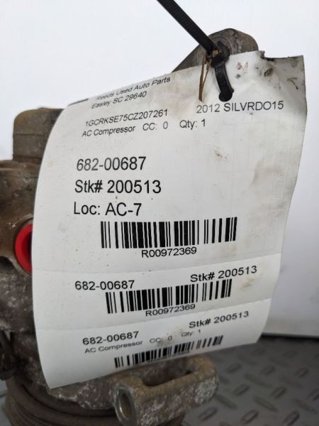 AC Compressor Fits 11-14 SIERRA 2500 PICKUP 972369