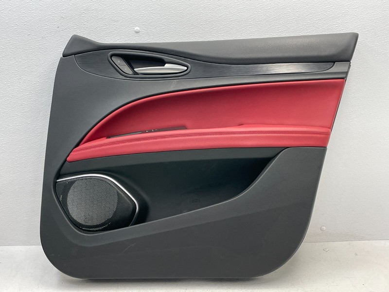 2018-2022 Alfa Romeo Stelvio Front Right Pass Interior Door Panel Red 1526 OEM