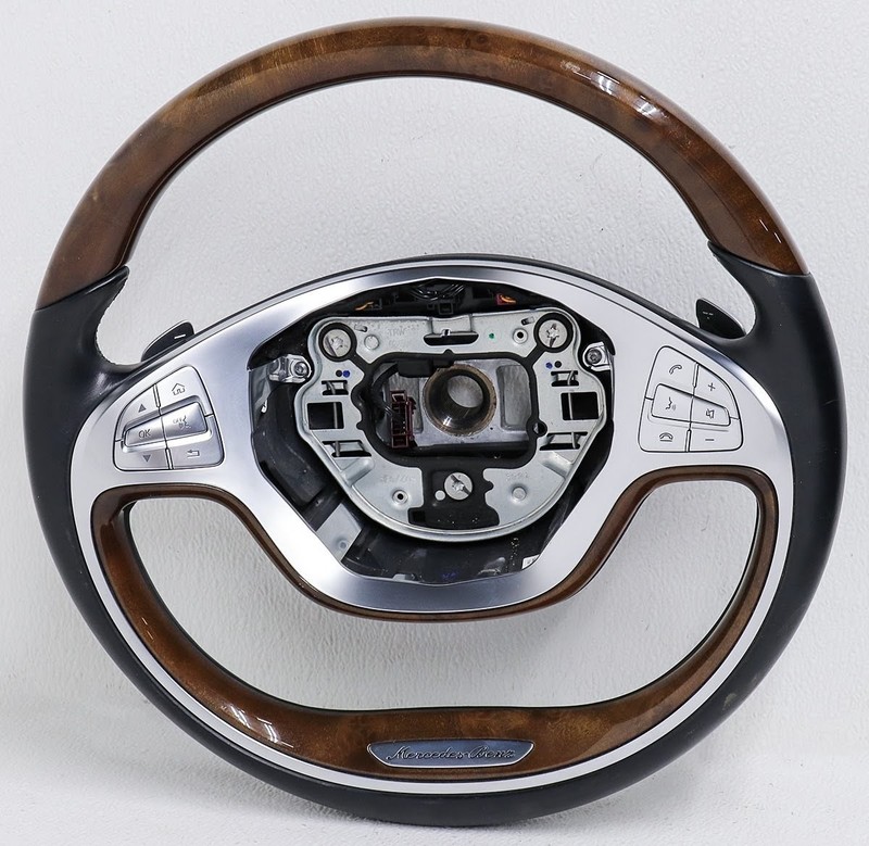 OEM Mercedes-Benz S63 AMG, S550, S600 Steering Wheel 222-460-50-03-64-9E38