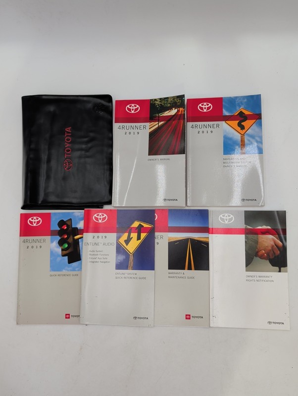 2019 Toyota 4RUNNER Factory Owners Manual Set w/ Navigation System & Case