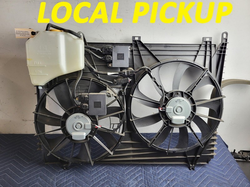 Used Oem Subaru Engine Radiator Cooling Fan Shroud & Motor for 2019-2025 Ascent