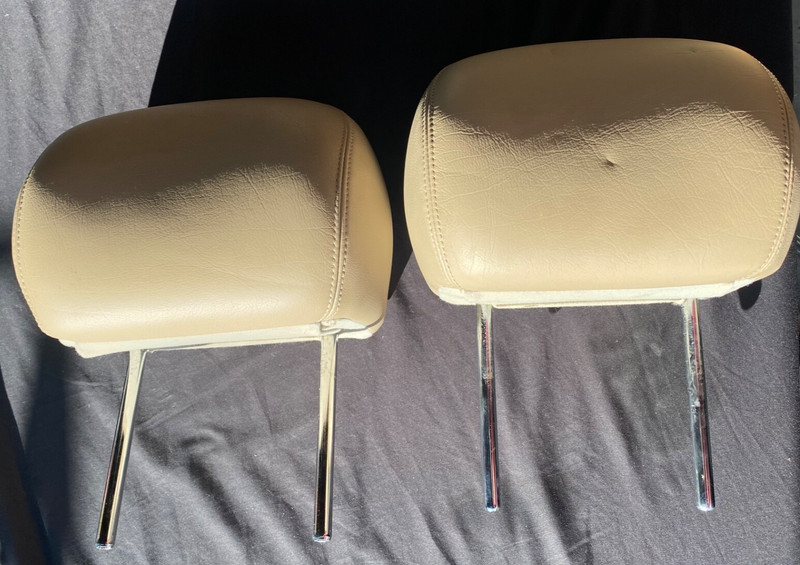 1999-2004 JAGUAR S-TYPE FRONT LEFT & RIGHT SIDE SEAT HEADREST SET Head Rest Pair