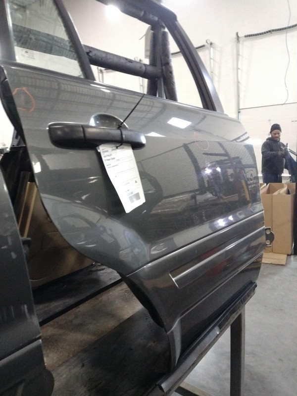 2007 Honda Pilot Right Rear Door Grey Used Dents & Dings 424913 169K Miles