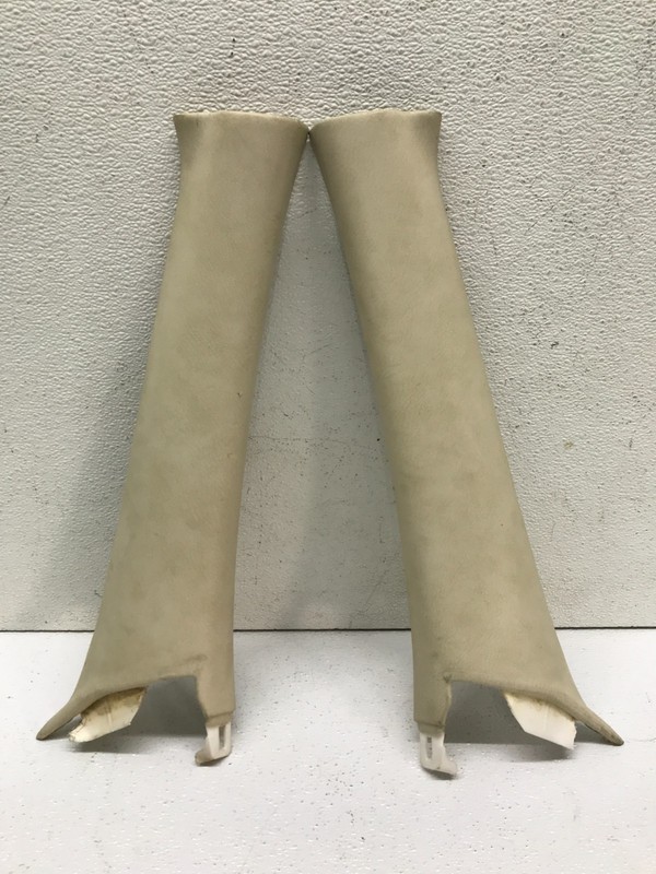 02-05 LEXUS SC430 LEFT RIGHT Driver Passenger A PILLARS OEM Pair Beige