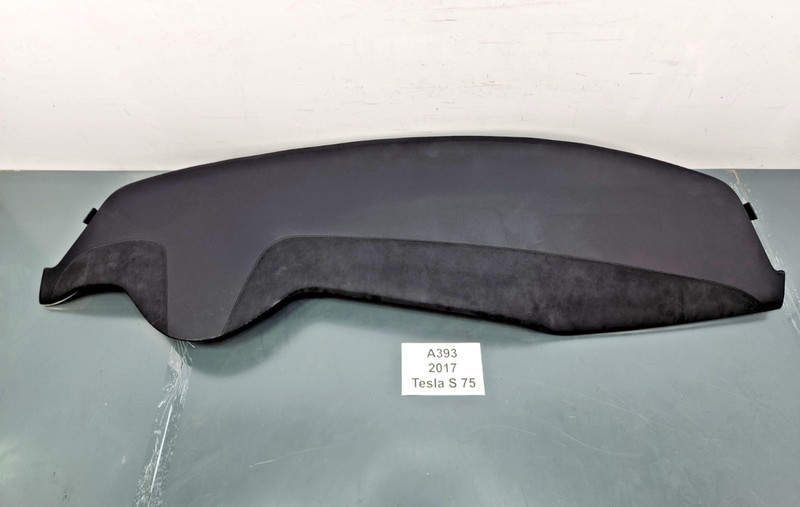 ✅ 12-20 OEM Tesla Model S Front Dashboard Upper Panel Black Dash Board Leather *