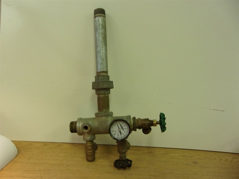 Harvard 1/2 Valve with psi Meter 10-100 Merrill *FREE SHIPPING*