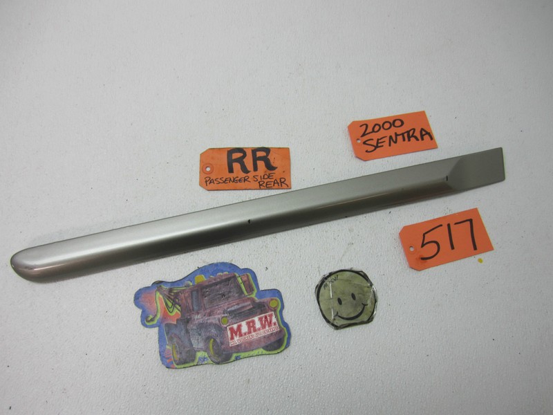 DOOR PANEL MOLDING TRIM BACK PASSENGER REAR SILVER KV9 for 00-06 NISSAN SENTRA