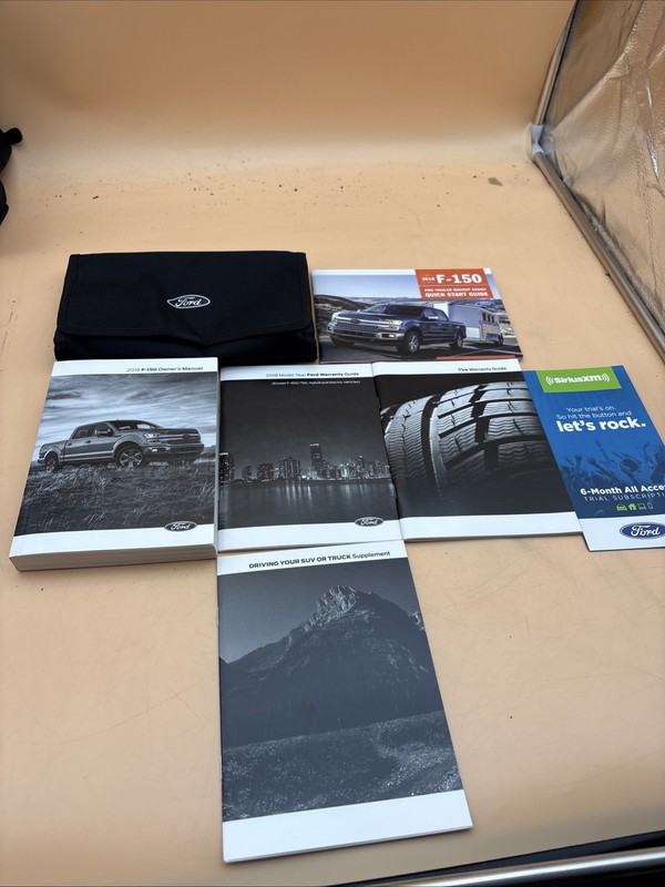 2018 Ford F-150 Owners Manual, Quick Reference Guide, With Case Included