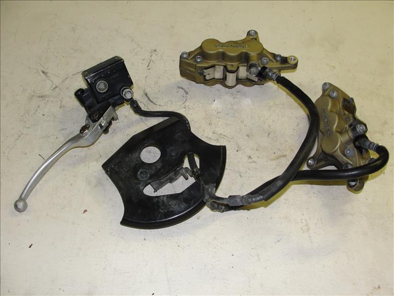 03 KAWASAKI ZX 1200 B FRONT BRAKE ASSEMBLY MASTER CYLINDER LEVER CALIPERS ZX1200