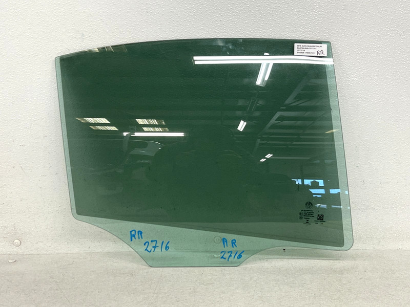⭐17-22 ALFA ROMEO GIULIA QUADRIFOGLIO REAR RIGHT DOOR WINDOW GLASS OEM LOT2716