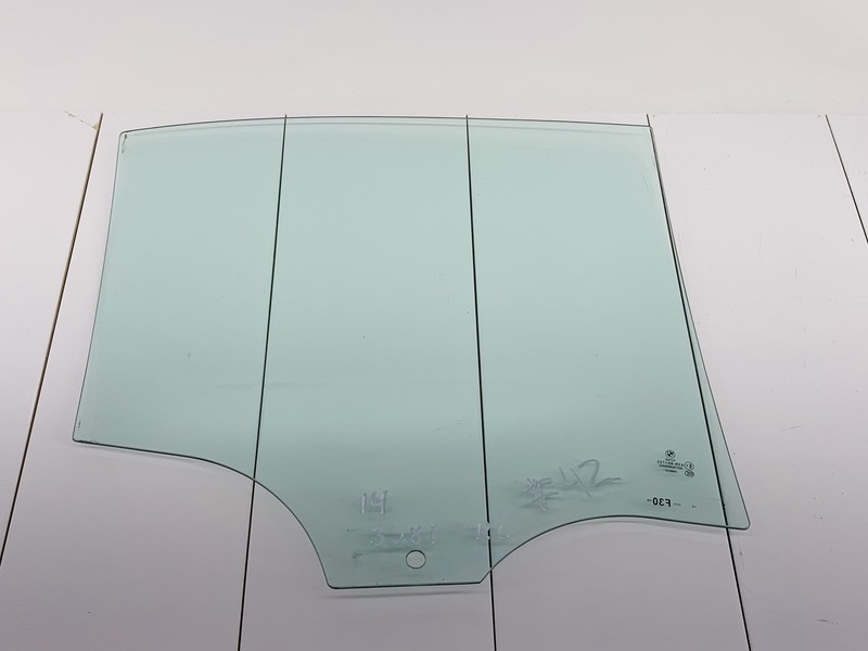 12-16 BMW 328I F30 REAR LEFT DRIVER SIDE DOOR WINDOW GLASS OEM #42
