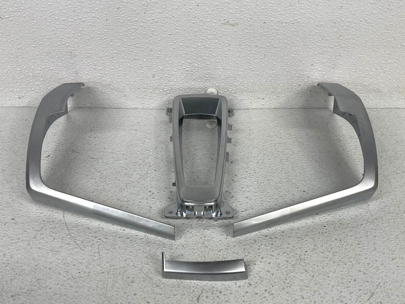 ⭐2014-2018 BMW X5 F15 FRONT DASH CONSOLE ALUMINUM TRIM SET OF 4 OEM LOT2327