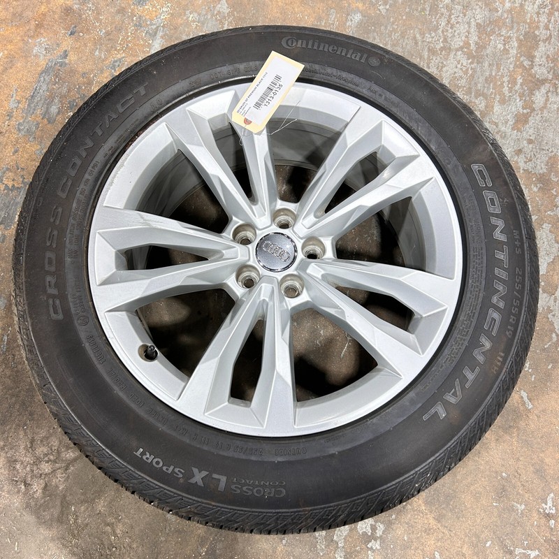 2018 AUDI Q7 WHEEL RIM TIRE E-8.5Jx19H2 ET28 255/55 R19 CONTINENTAL 1PCS OEM