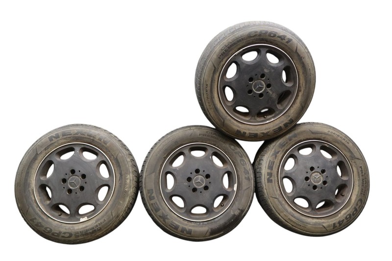 94-99 Mercedes W140 S500 S600 Wheel Disc Rim Chrome 16x7.5 Set of 4 Oem