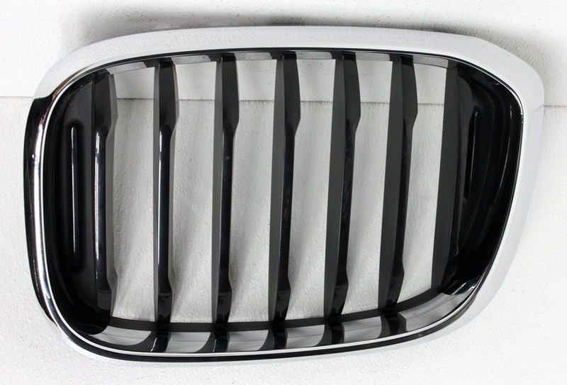 OEM Left Driver Side Grille Insert For BMW X3 51-13-7-440-853 Chrome with black