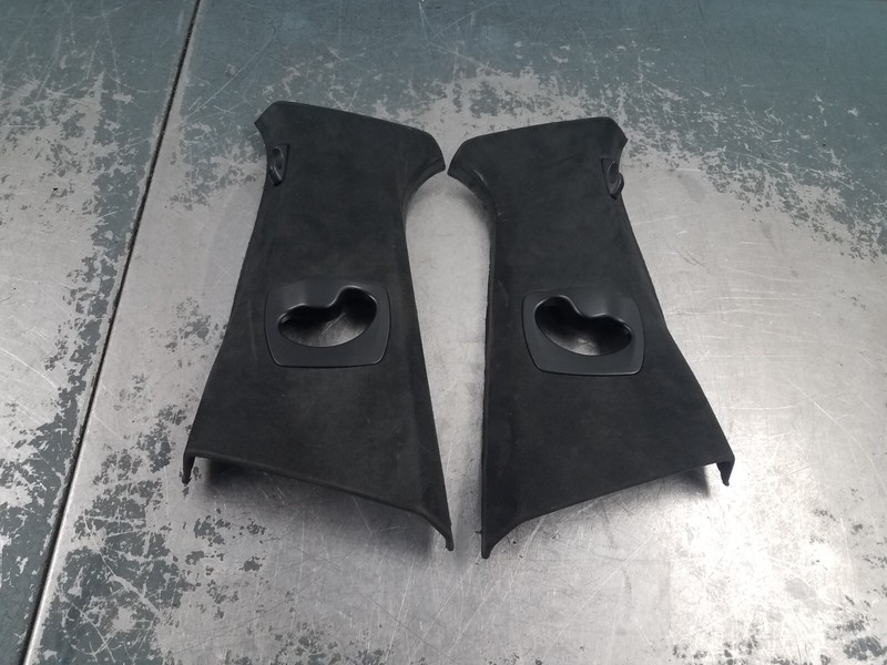 2013 BMW M5 F10 Alcantara B Pillar Upper Trim Panels #6234 Q1