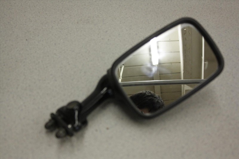 1995 KAWASAKI EX 500 NINJA LEFT SIDE REAR VIEW MIRROR OEM EX500 95