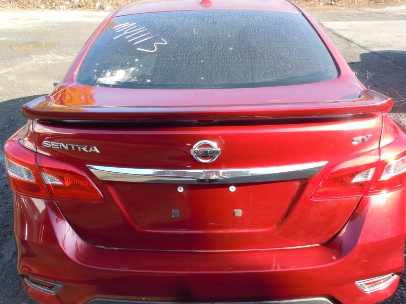 2017-2019 Nissan Sentra SV SL Trunk Deck Lid W/ Spoiler & Lights OEM NBL