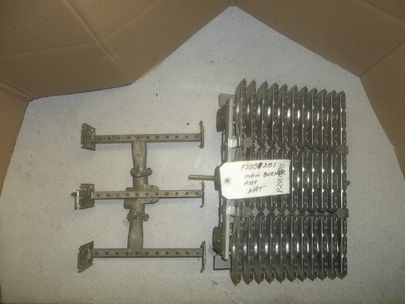 Main Burner Assembly P200201, 2 Pieces S04W125 Deminton 10' X 9" x 5-1/2"