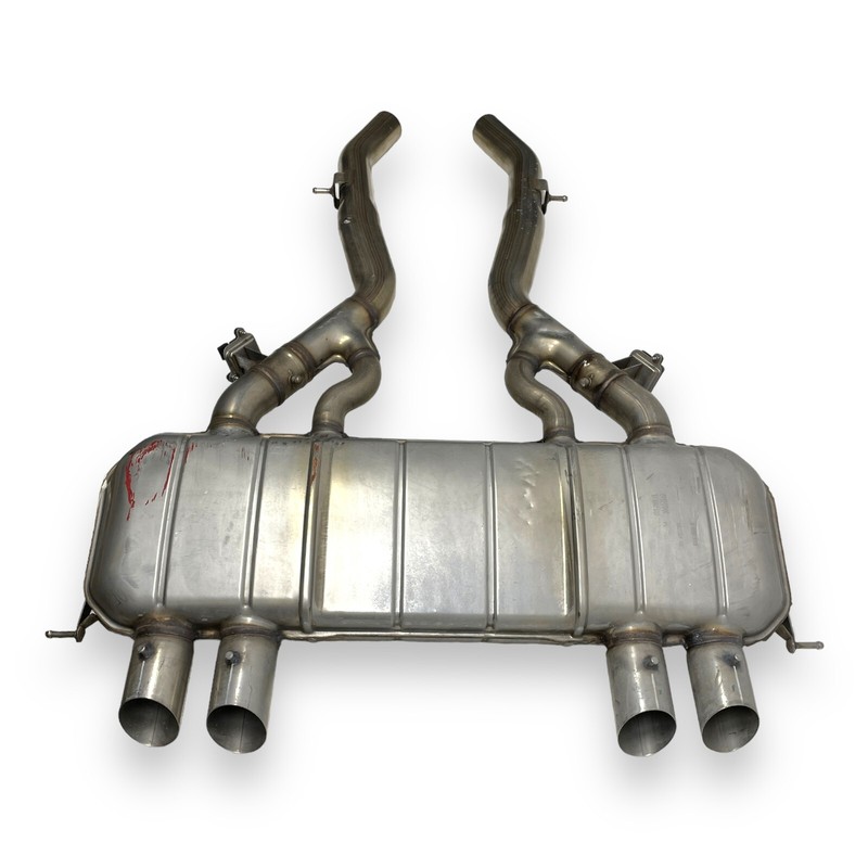 2020–2023 BMW M3 M4 G80 G81 G82 G83 Rear Exhaust Muffler w/ Valves Actuators OEM