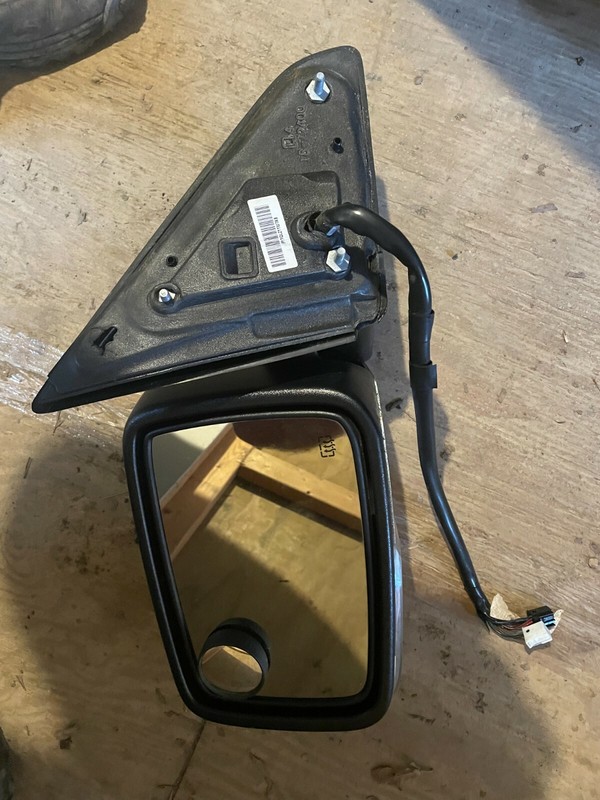 09-12 DODGE RAM 1500 WHITE LH POWER DOOR MIRROR - DRIVER SIDE