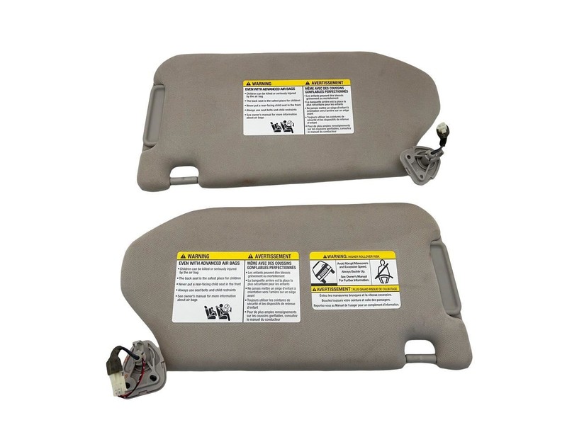 2013-2018 Nissan Pathfinder Left And Right Sun Visor Set Of 2 Gray
