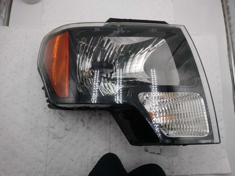 2013 Ford F150 Right Headlight Assembly Blue OEM Used with Scratches & Chips