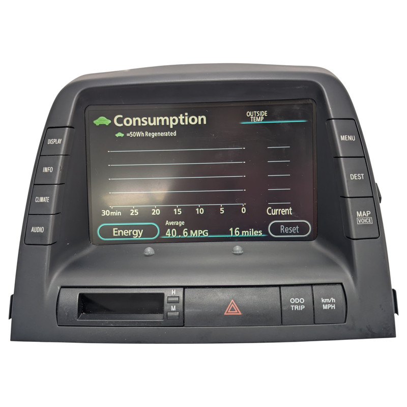 06-09 TOYOTA Prius Information Info Display Center Screen Monitor 86110-47220