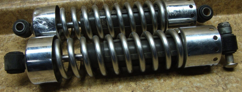 2002 Harley Davidson HD FXD Dyna Super Glide Rear Shock Suspension Chrome Spring