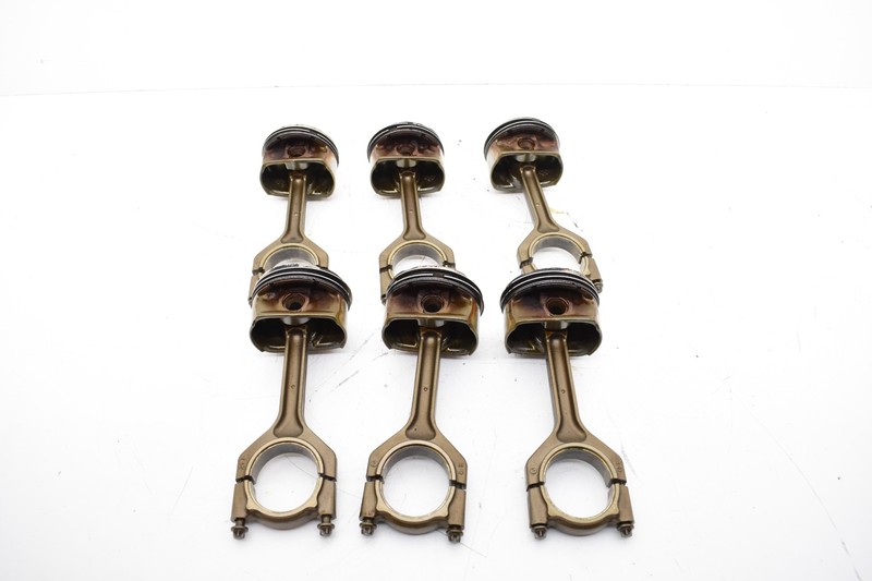2010 BMW E90 328xi N51 3.0L ENGINE PISTON CONNECTING RODS SET OF 6 OEM KW40