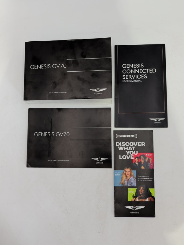 2024 Genesis GV70 Owners Manual With Quick Reference Guide + Free Shipping