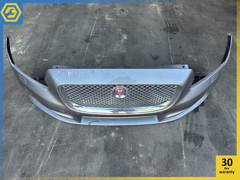 10-15 JAGUAR XJ XJL FRONT BUMPER COVER ASSEMBLY GREY OEM
